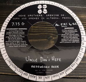 Behe Brothers' Brewing Co. Uncle Dan's Hefe