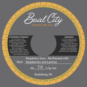 Boal City Brewing Raspberry Sour