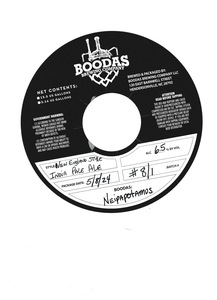 Boodas Brewing Company Boodas: Neipapotamus May 2024