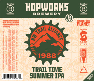 Hopworks Brewery Trail Time Summer IPA