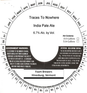 Traces To Nowhere India Pale Ale 