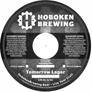 Hoboken Brewing Tomorrow Lager