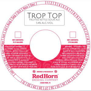 Red Horn Brewing Company Trop Top Fruited Kettle Sour Ale