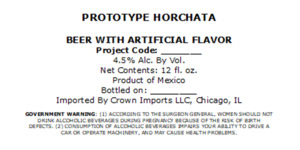 Crown Imports LLC Prototype Horchata