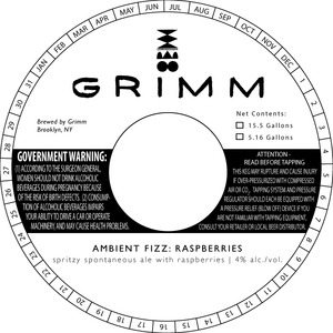 Grimm Ambient Fizz: Raspberries May 2024