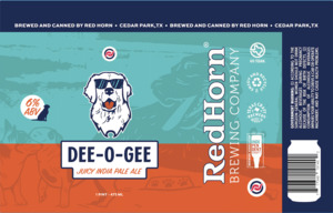 Red Horn Brewing Company Dee-o-gee Juicy India Pale Ale