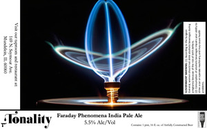 Tonality Brewing Company Faraday Phenomena IPA