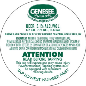 Genesee Cream Ale May 2024