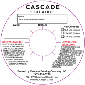 Cascade Brewing Apricot May 2024