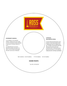 Ross Brewing Company Shore Points May 2024